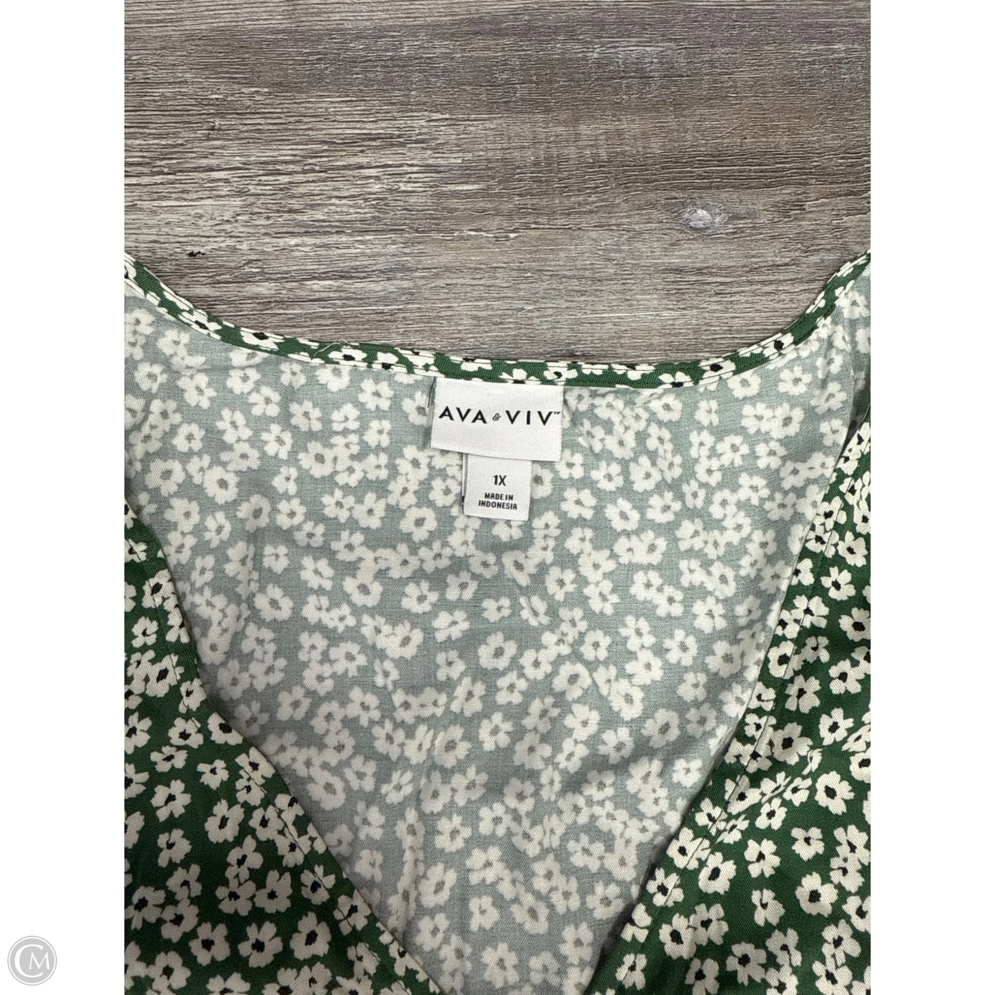 Dress Casual Midi By Ava & Viv In Floral Print, Size: 1x