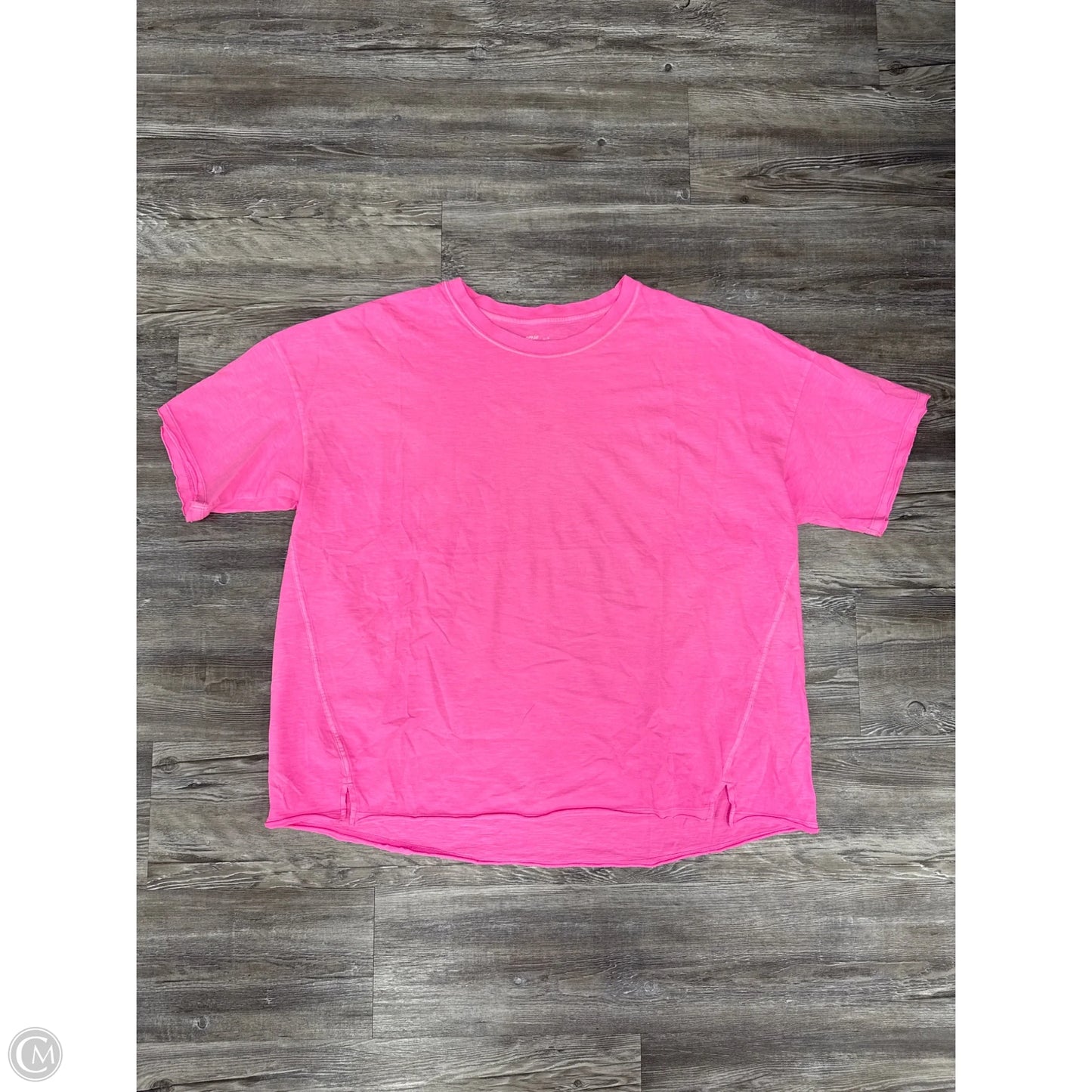 Top Short Sleeve Basic By Aerie In Pink, Size: Xl
