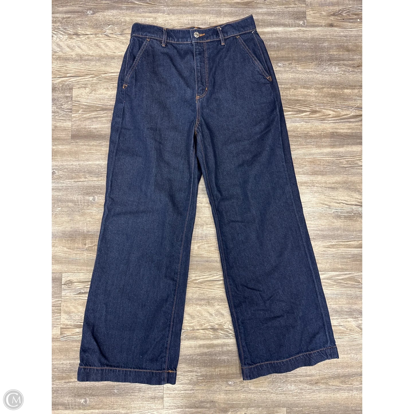 Jeans Wide Leg By Loft In Blue Denim, Size: 6