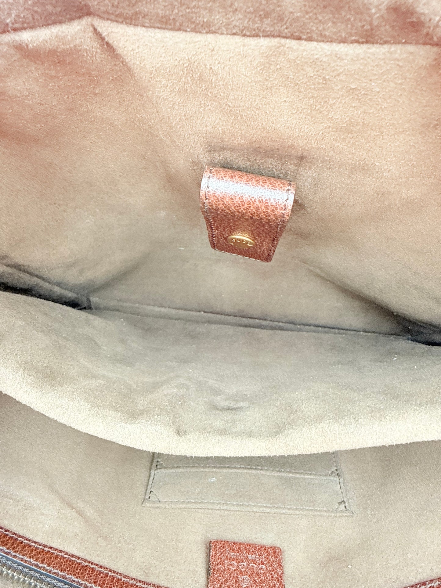 Laptop Bag Luxury Designer By Gucci In Brown, Size:Large