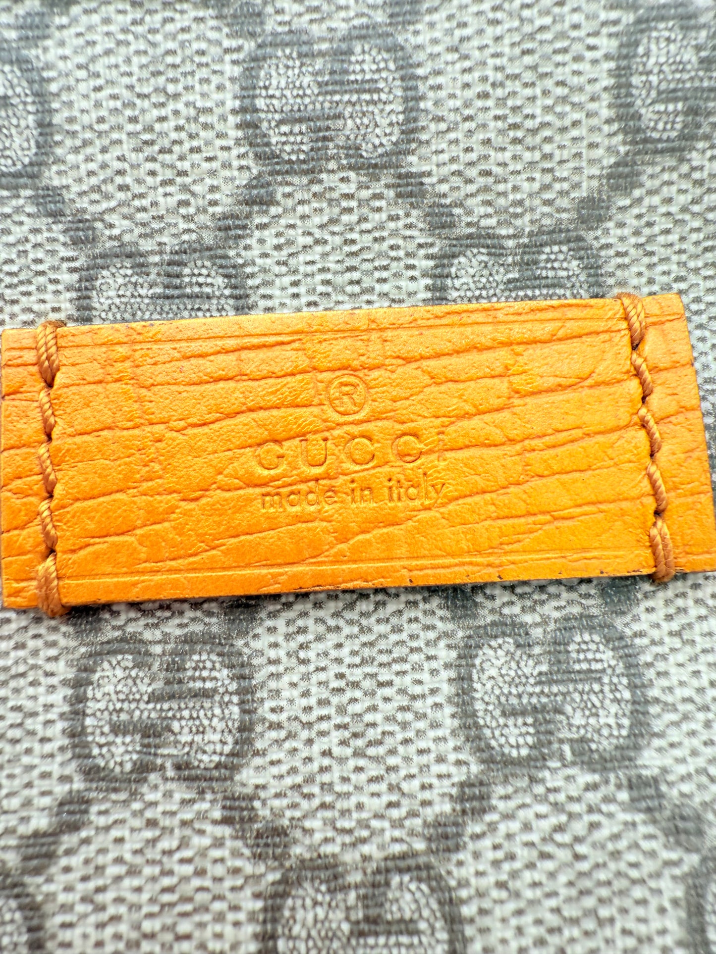 Handbag Luxury Designer By Gucci In Brown & Orange, Size:Medium