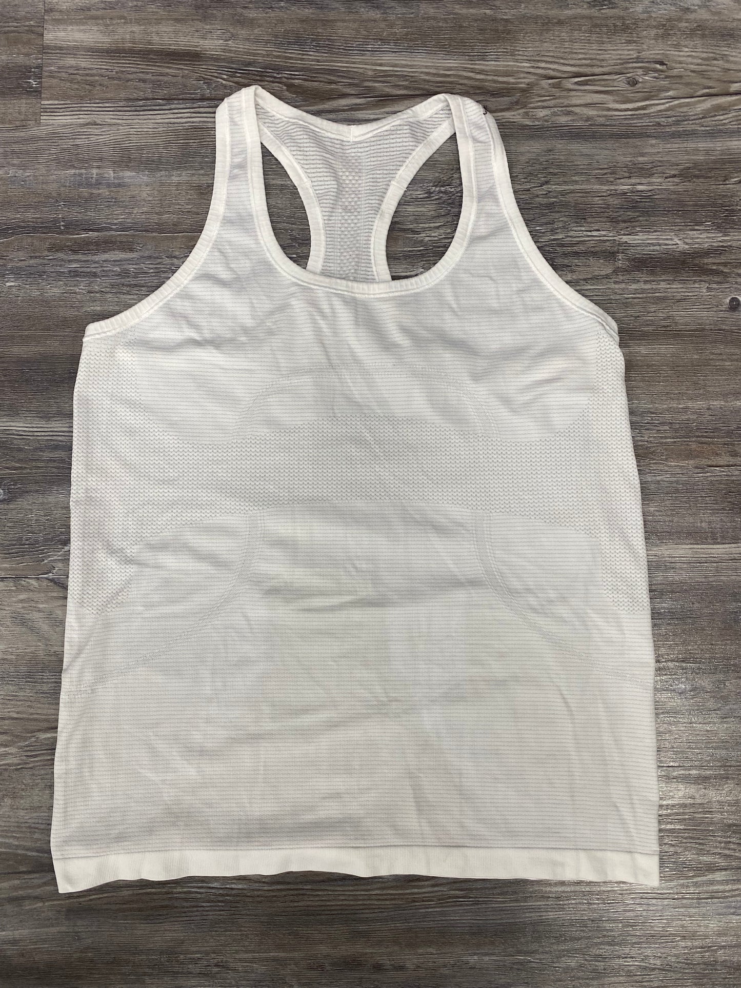 Athletic Tank Top By Lululemon In White, Size:12