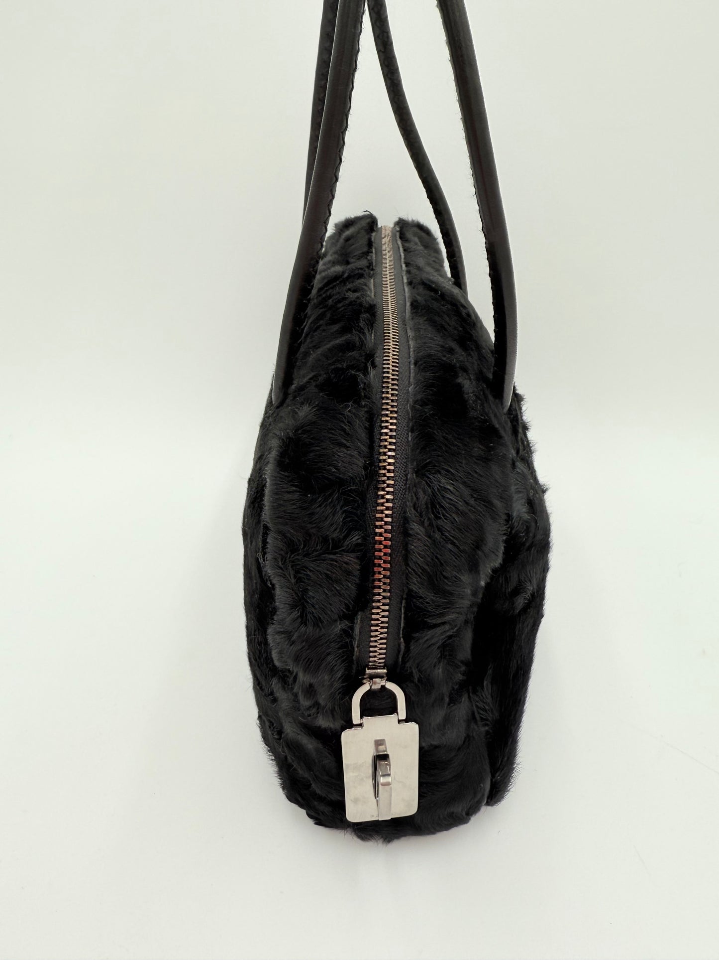 Handbag Luxury Designer By Prada In Black, Size:Small