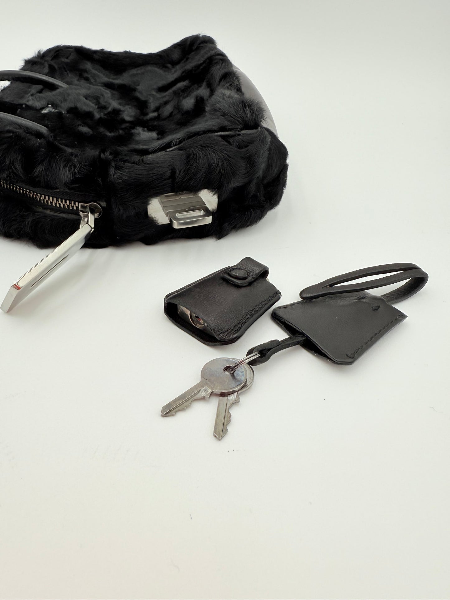 Handbag Luxury Designer By Prada In Black, Size:Small