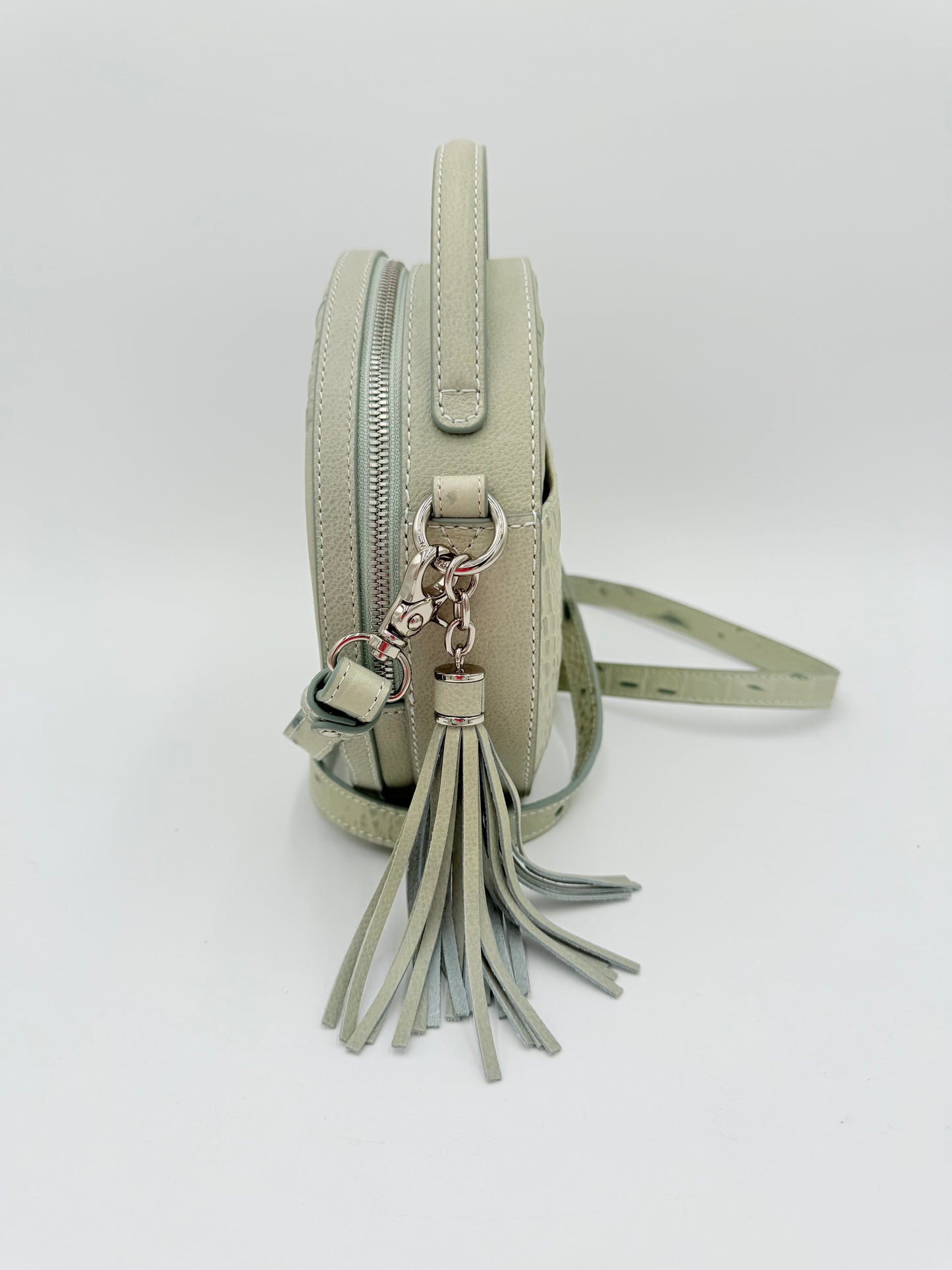 Crossbody Designer By Brahmin In Green, Size:Medium