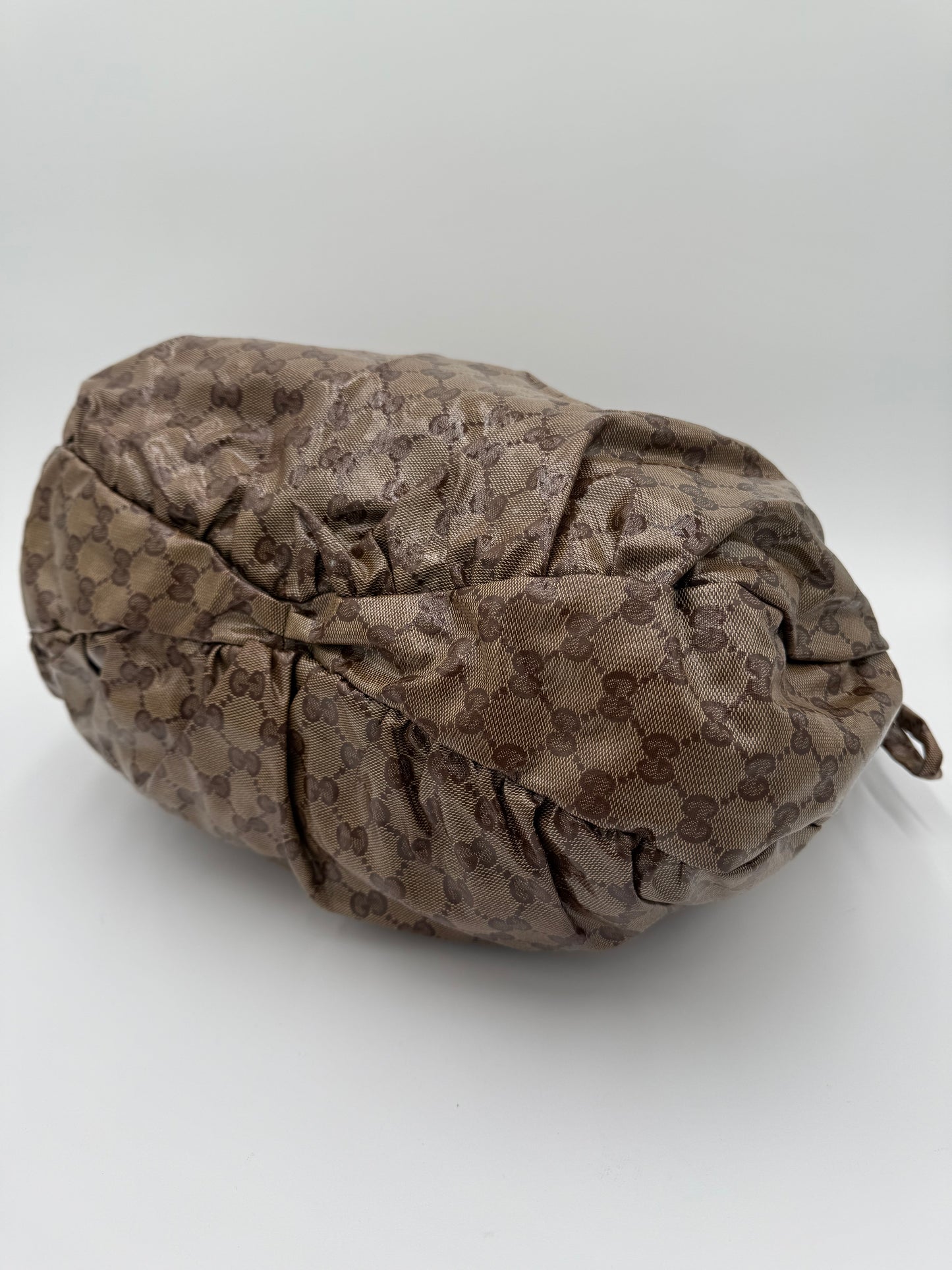 Handbag Luxury Designer By Gucci In Brown, Size:Large