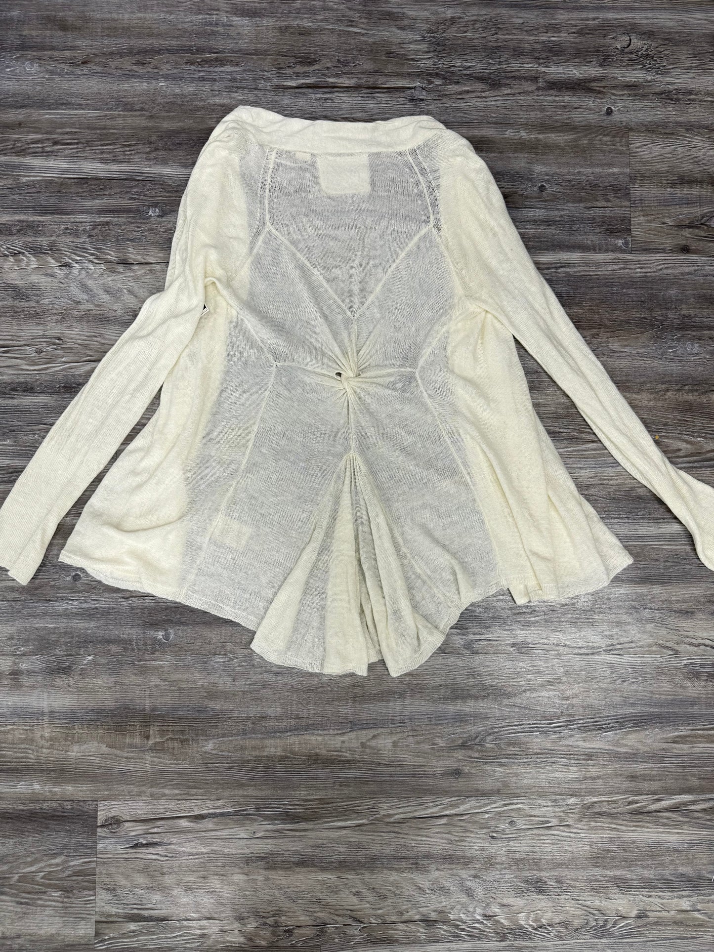 Sweater Cardigan By Anthropologie In White, Size: M