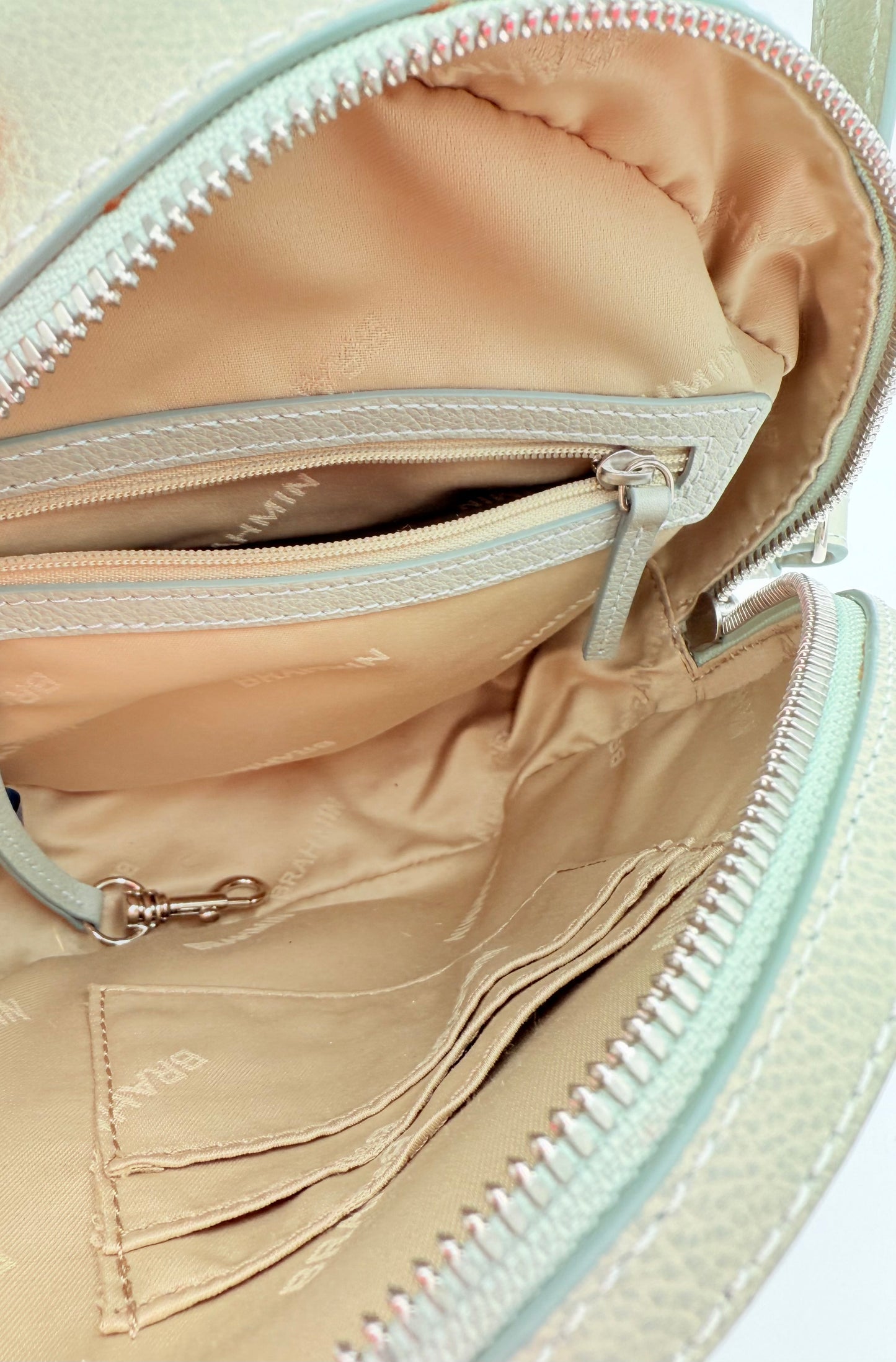 Crossbody Designer By Brahmin In Green, Size:Medium