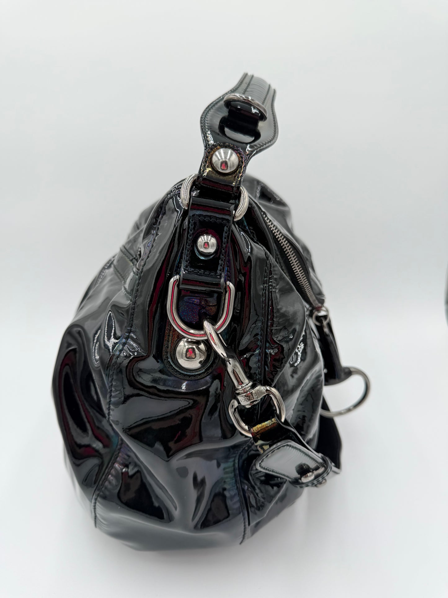 Handbag Luxury Designer By Gucci In Black, Size:Large