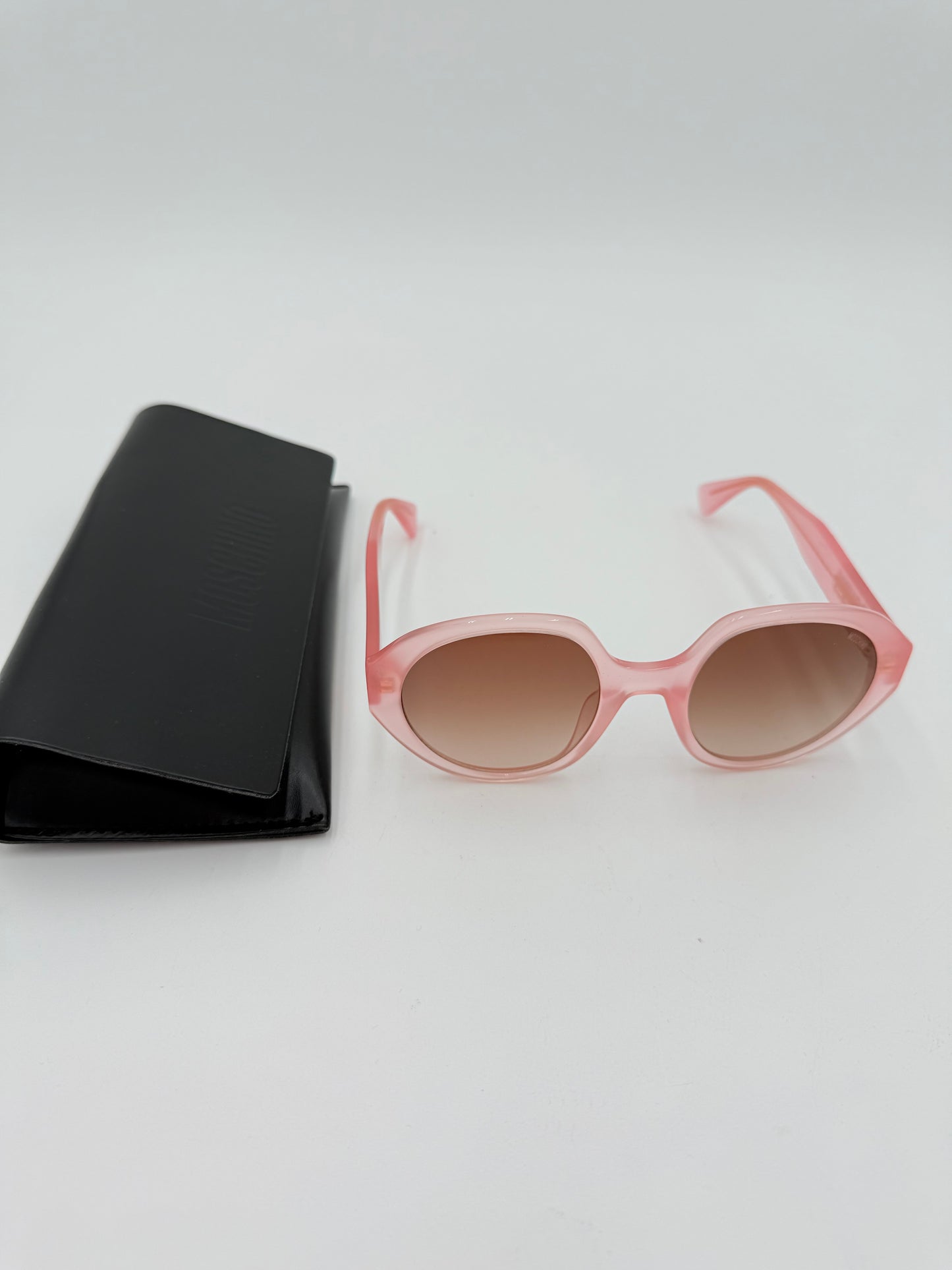 Sunglasses Luxury Designer By Moschino In Pink