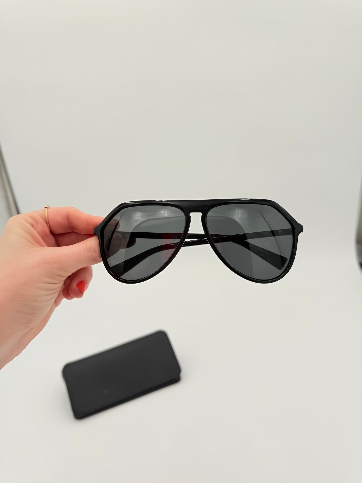 Sunglasses Luxury Designer By Dolce And Gabbana In Black
