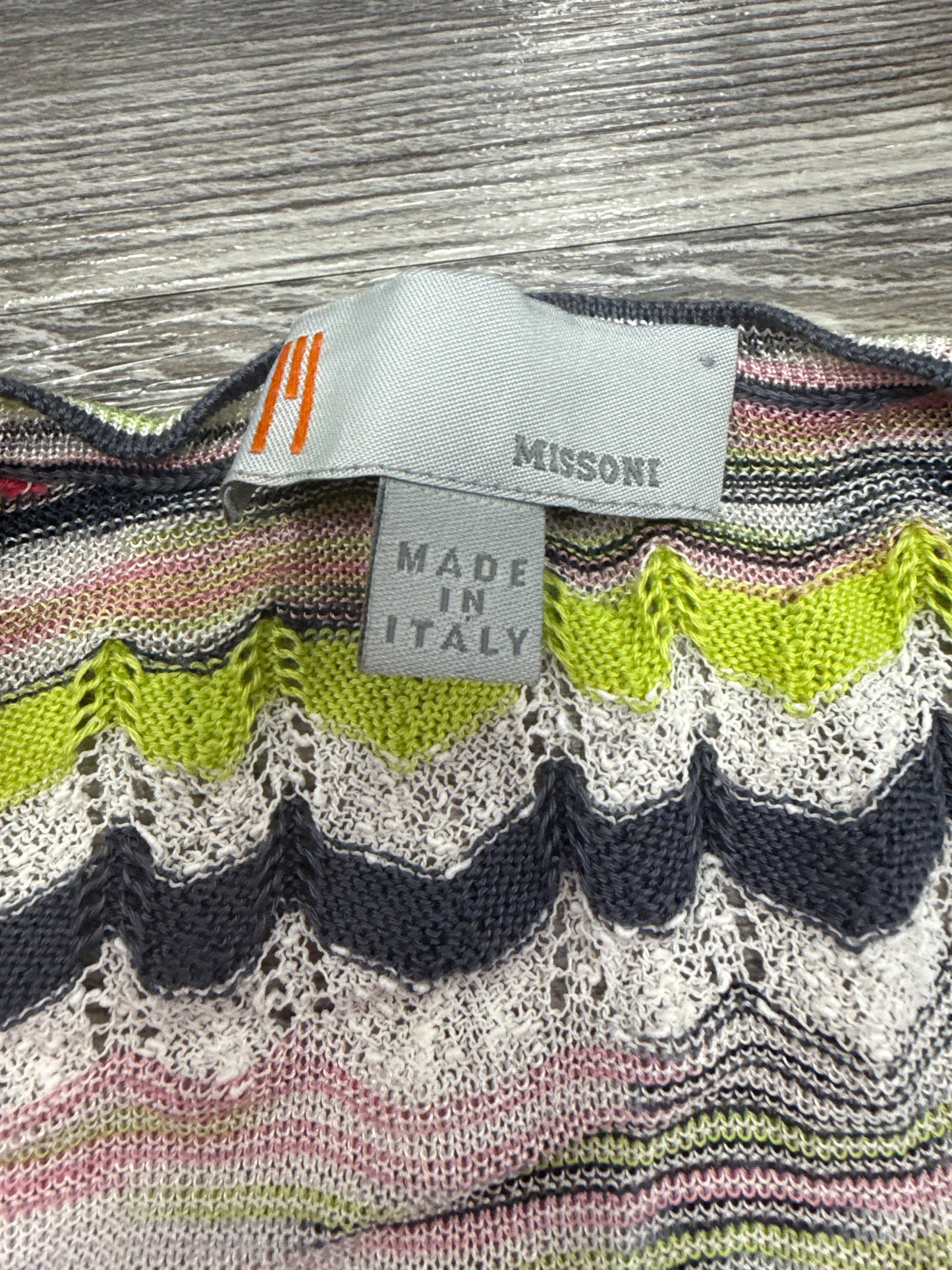 Cardigan Luxury Designer By Missoni In Multi, Size:S