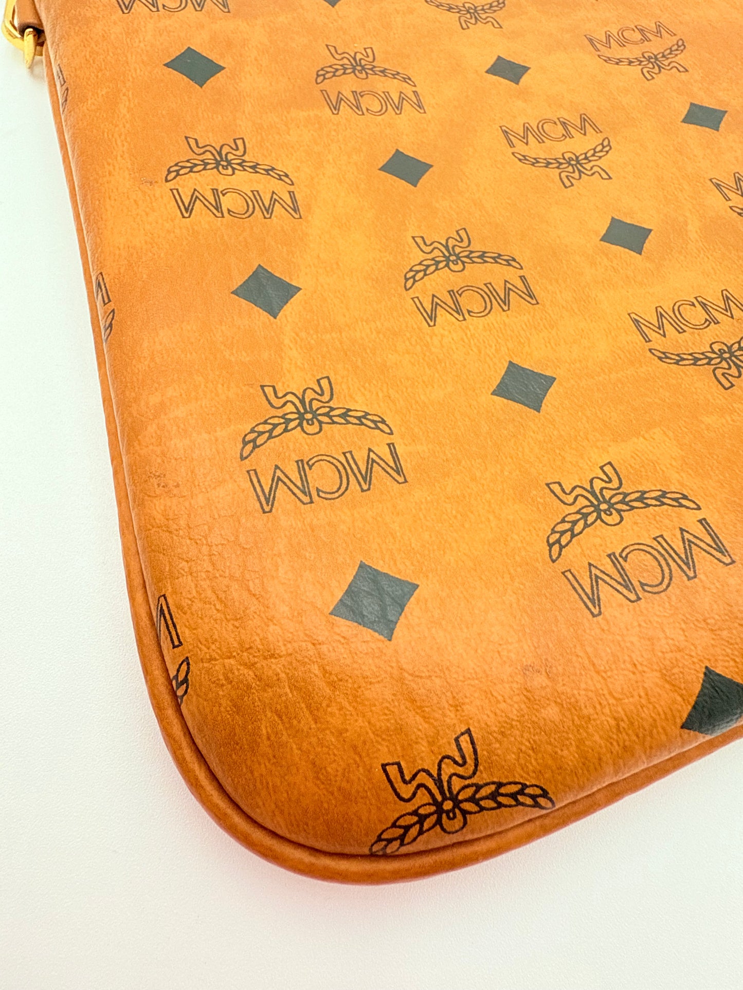 Wristlet Luxury Designer By Mcm In Tan, Size:Large