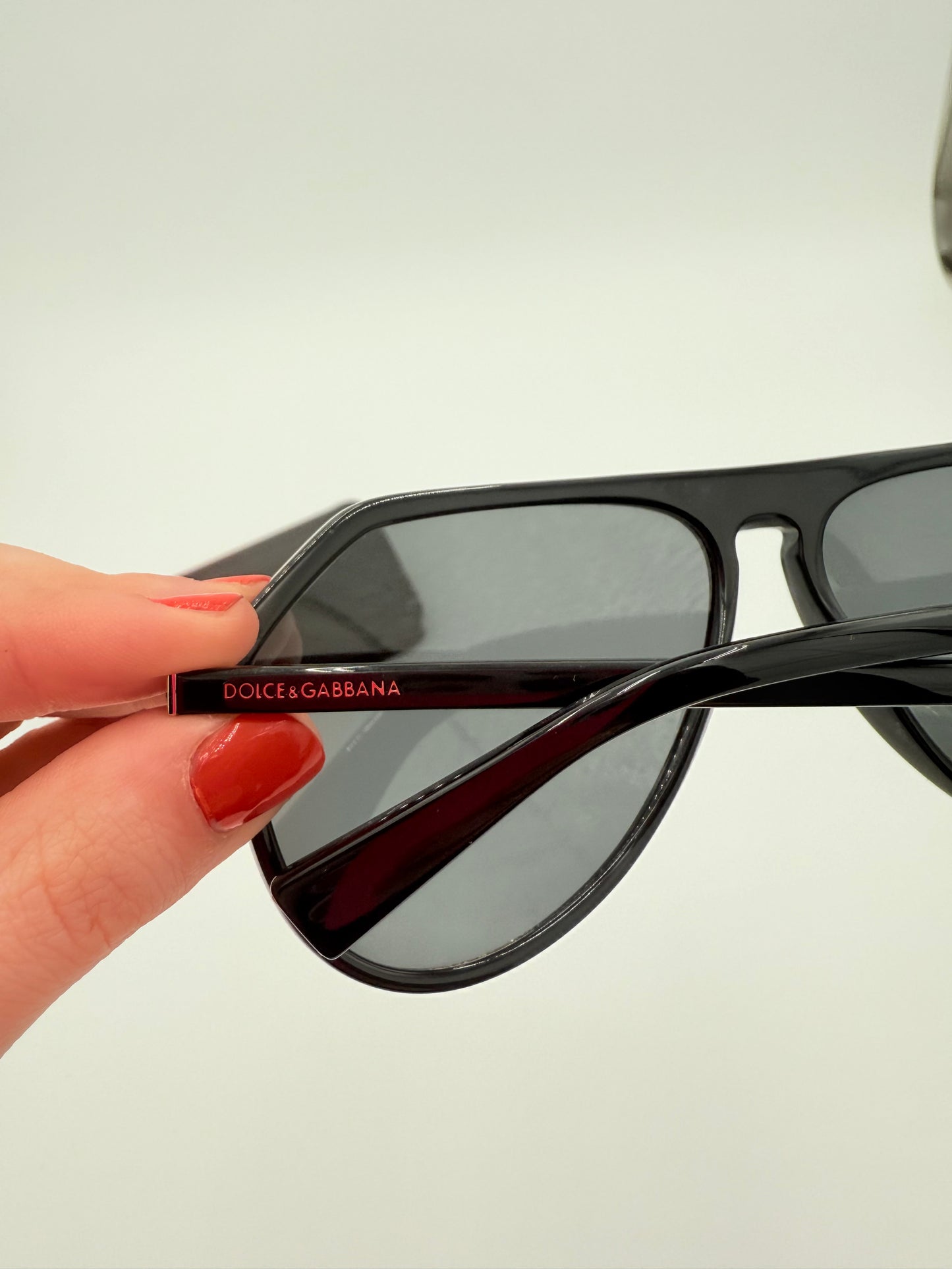 Sunglasses Luxury Designer By Dolce And Gabbana In Black
