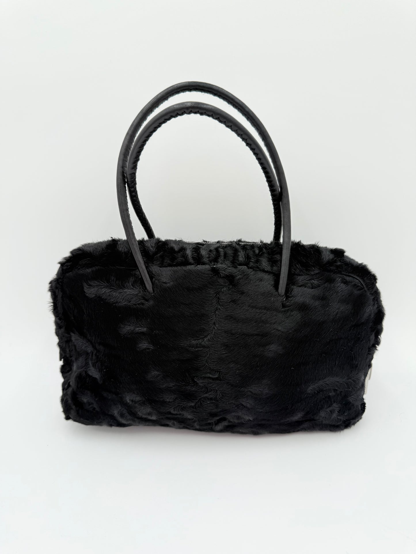 Handbag Luxury Designer By Prada In Black, Size:Small