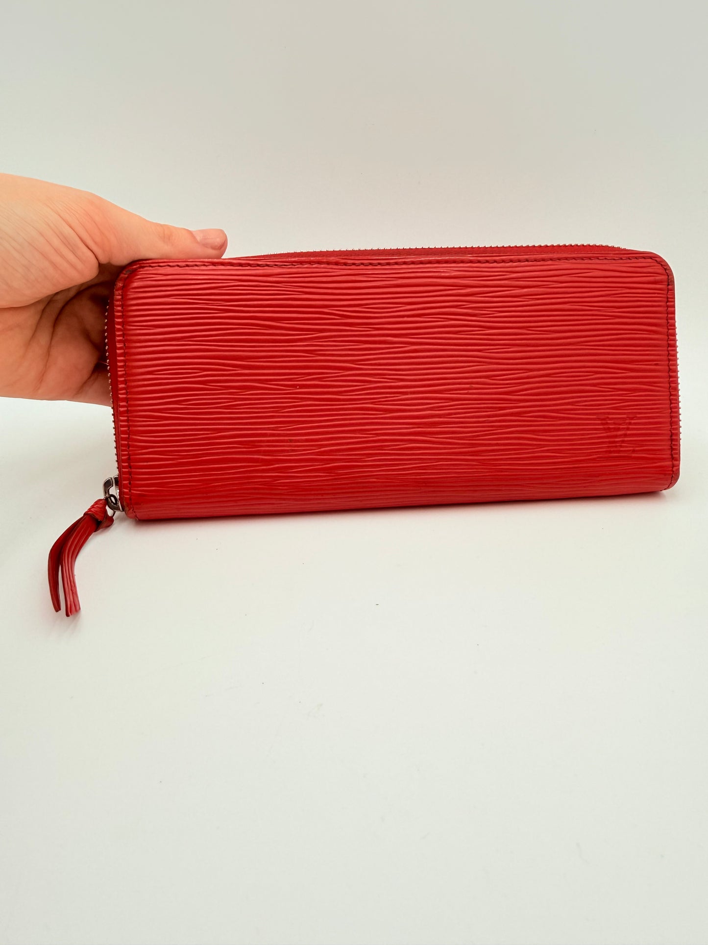 Wallet Luxury Designer By Louis Vuitton In Red, Size:Medium