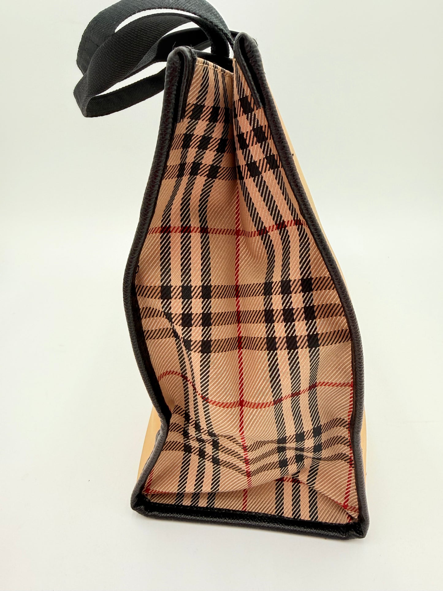 Tote Luxury Designer By Burberry In Tan, Size:Small
