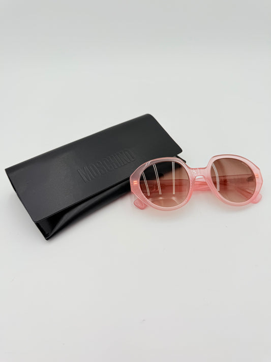 Sunglasses Luxury Designer By Moschino In Pink