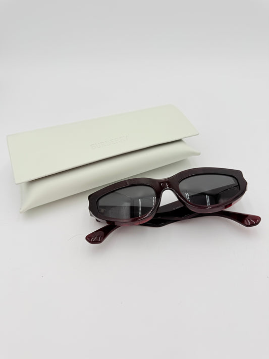 Sunglasses Luxury Designer By Burberry In Maroon