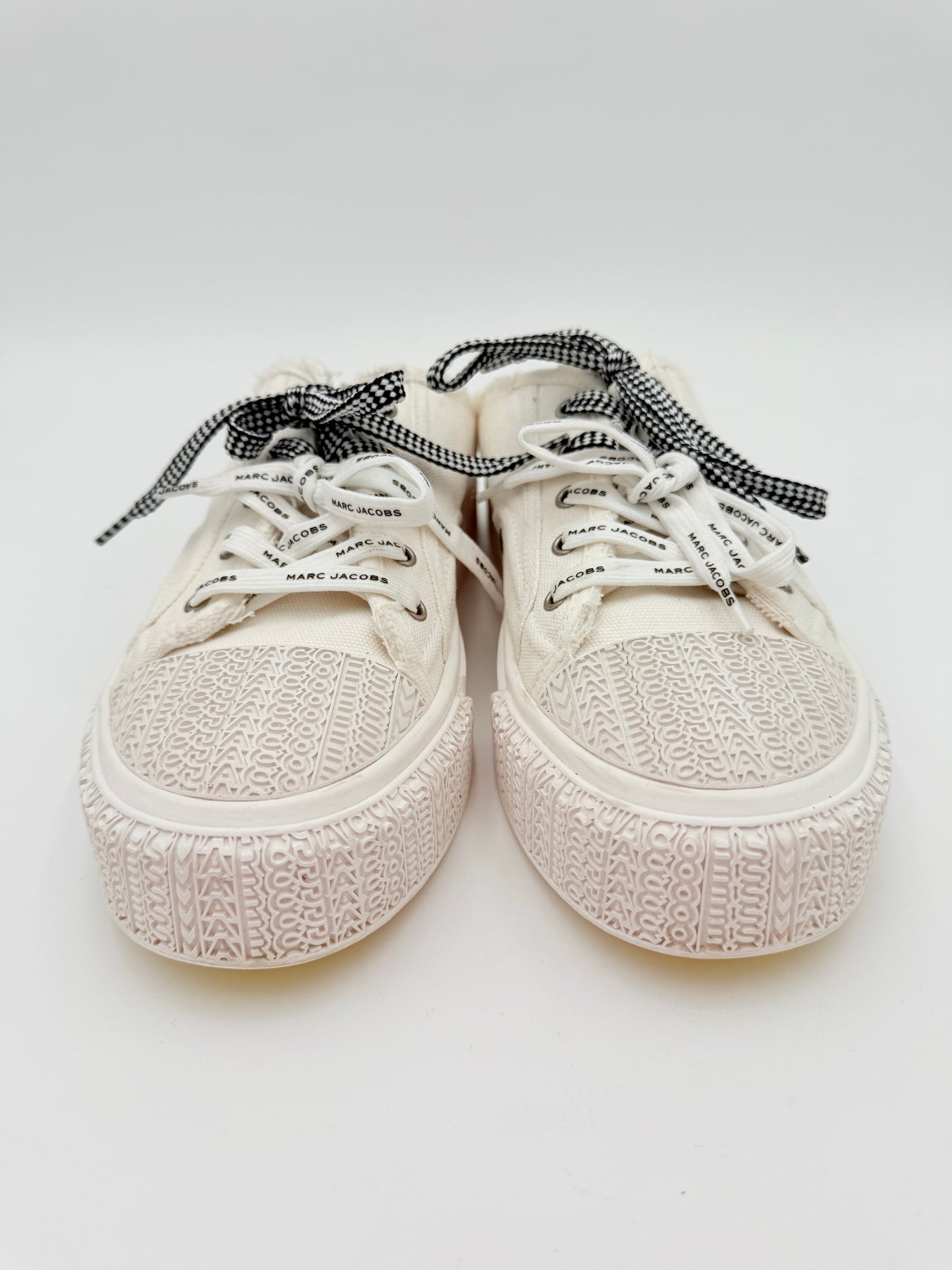Shoes Luxury Designer By Marc Jacobs In White, Size:10