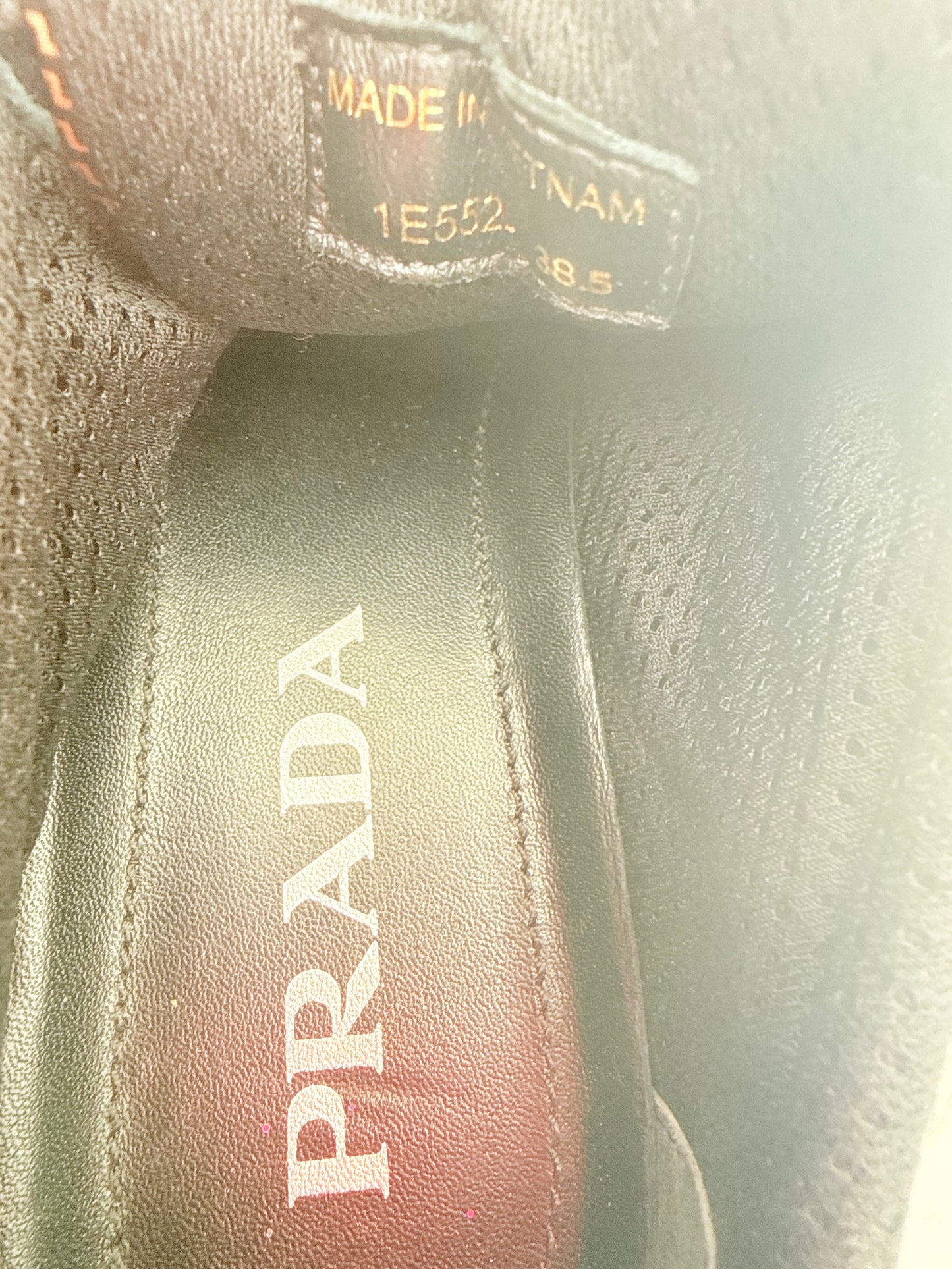 Shoes Luxury Designer By Prada In Black, Size:8