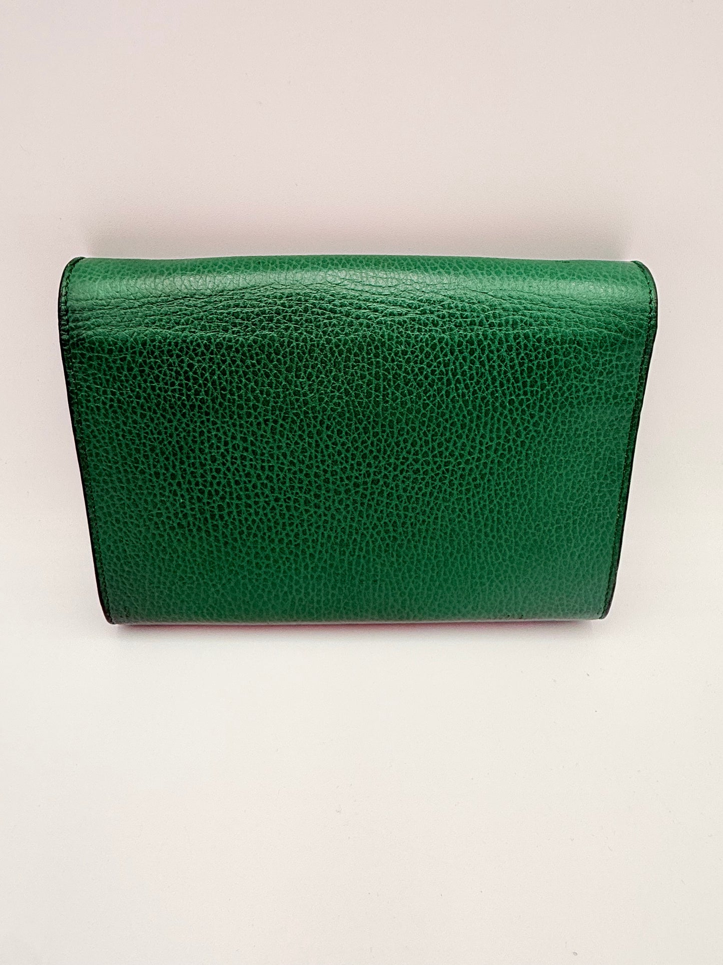 Crossbody Luxury Designer By Gucci In Green, Size:Medium
