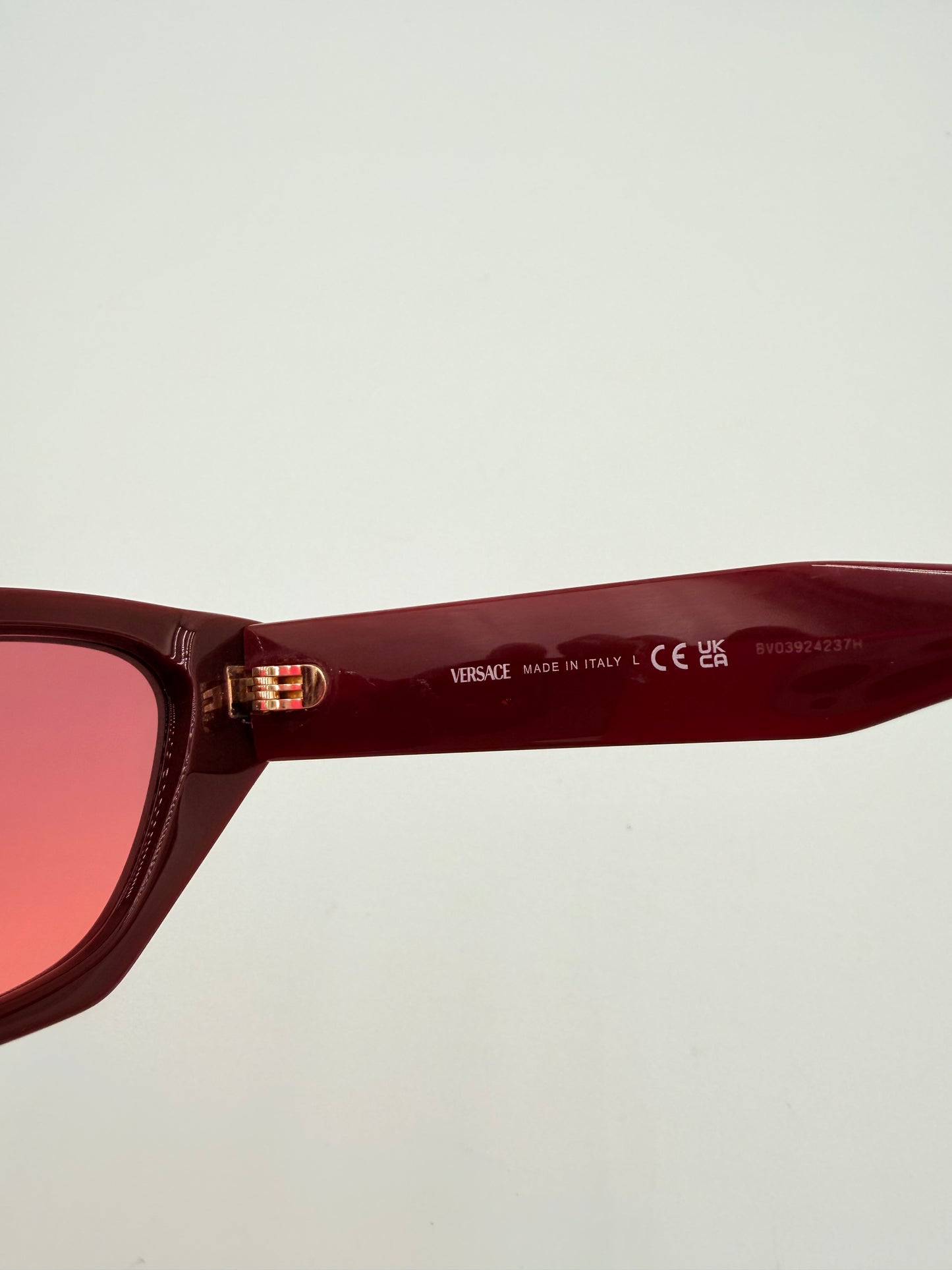 Sunglasses Luxury Designer By Versace In Red