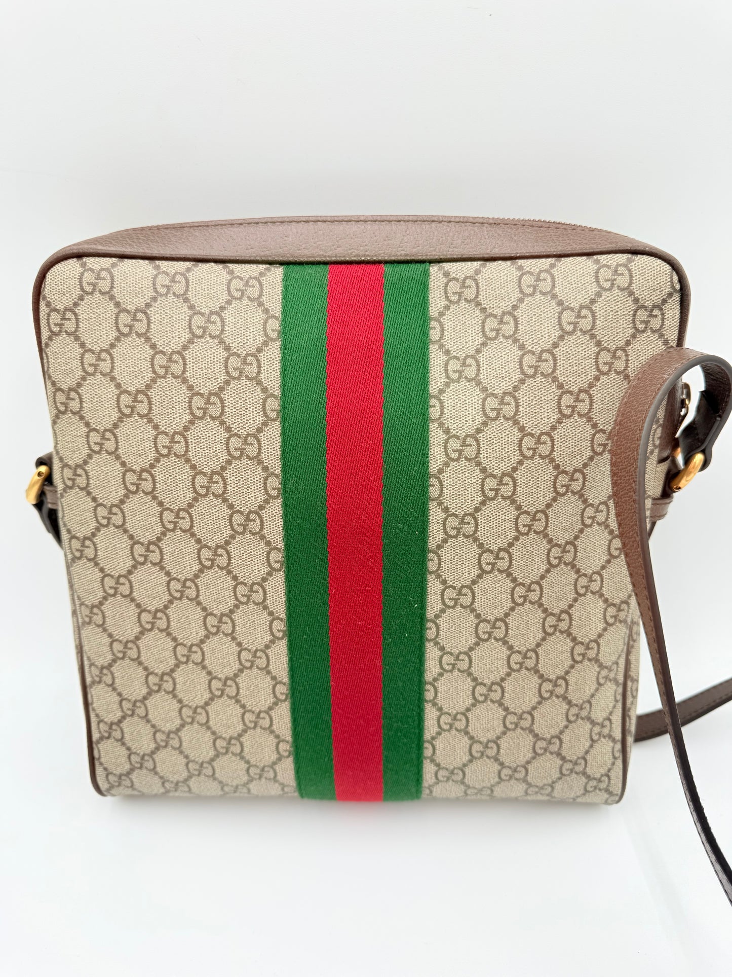 Crossbody Luxury Designer By Gucci In Tan, Size:Large