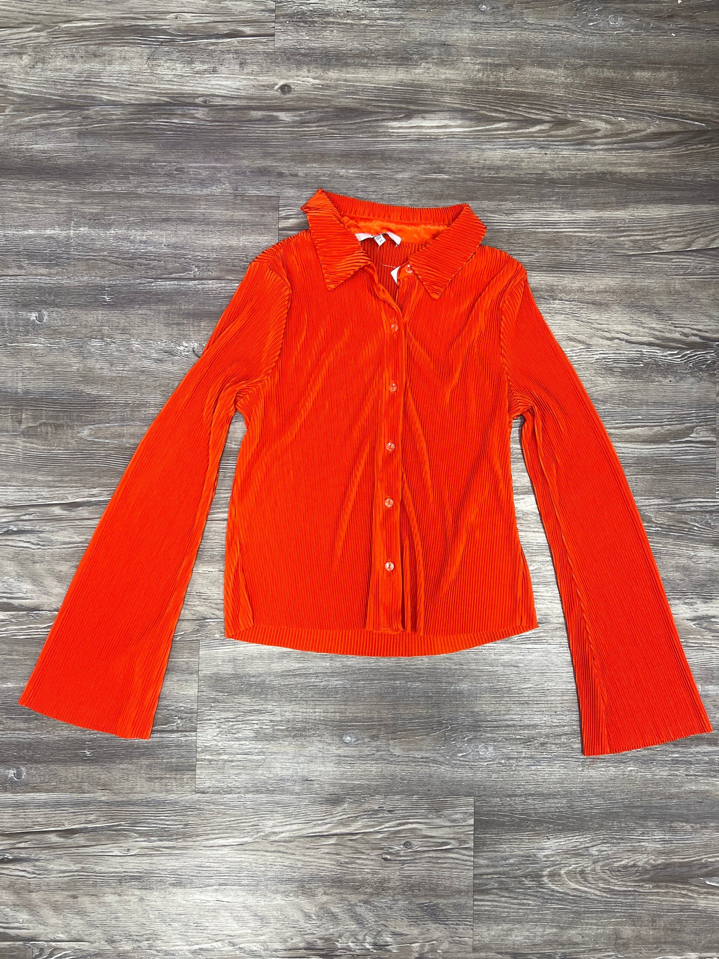 Top Long Sleeve By Ro & De In Orange, Size: Xs