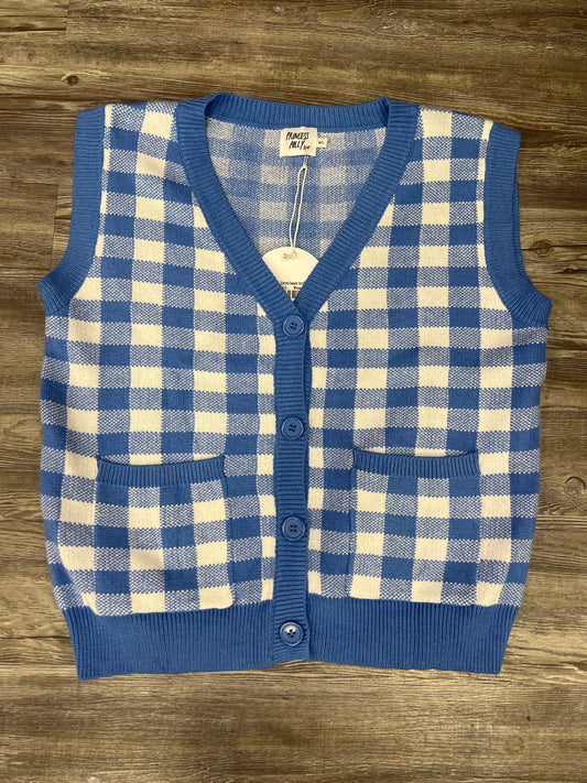 Vest Other By Clothes Mentor In Plaid, Size: M