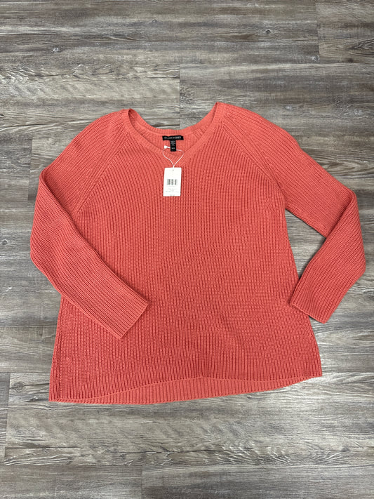 Sweater By Eileen Fisher In Coral, Size: Xs