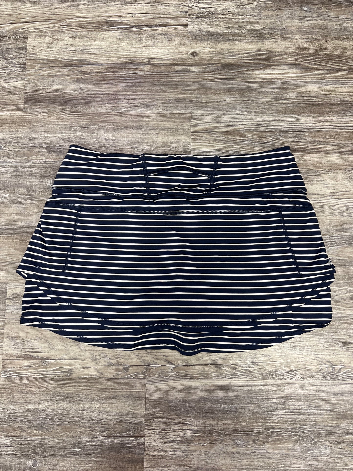 Athletic Skort By Athleta In Blue & White, Size: Xl