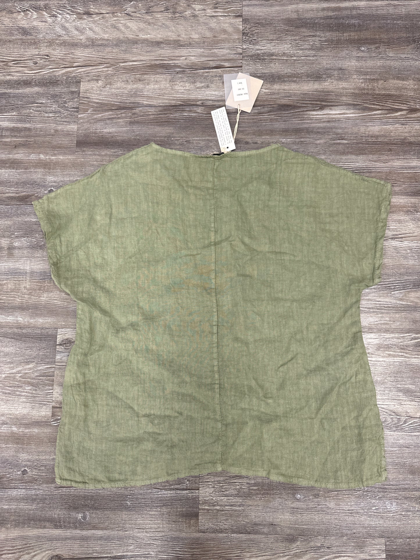 Top Short Sleeve By Francesca Bettini In Green, Size: L