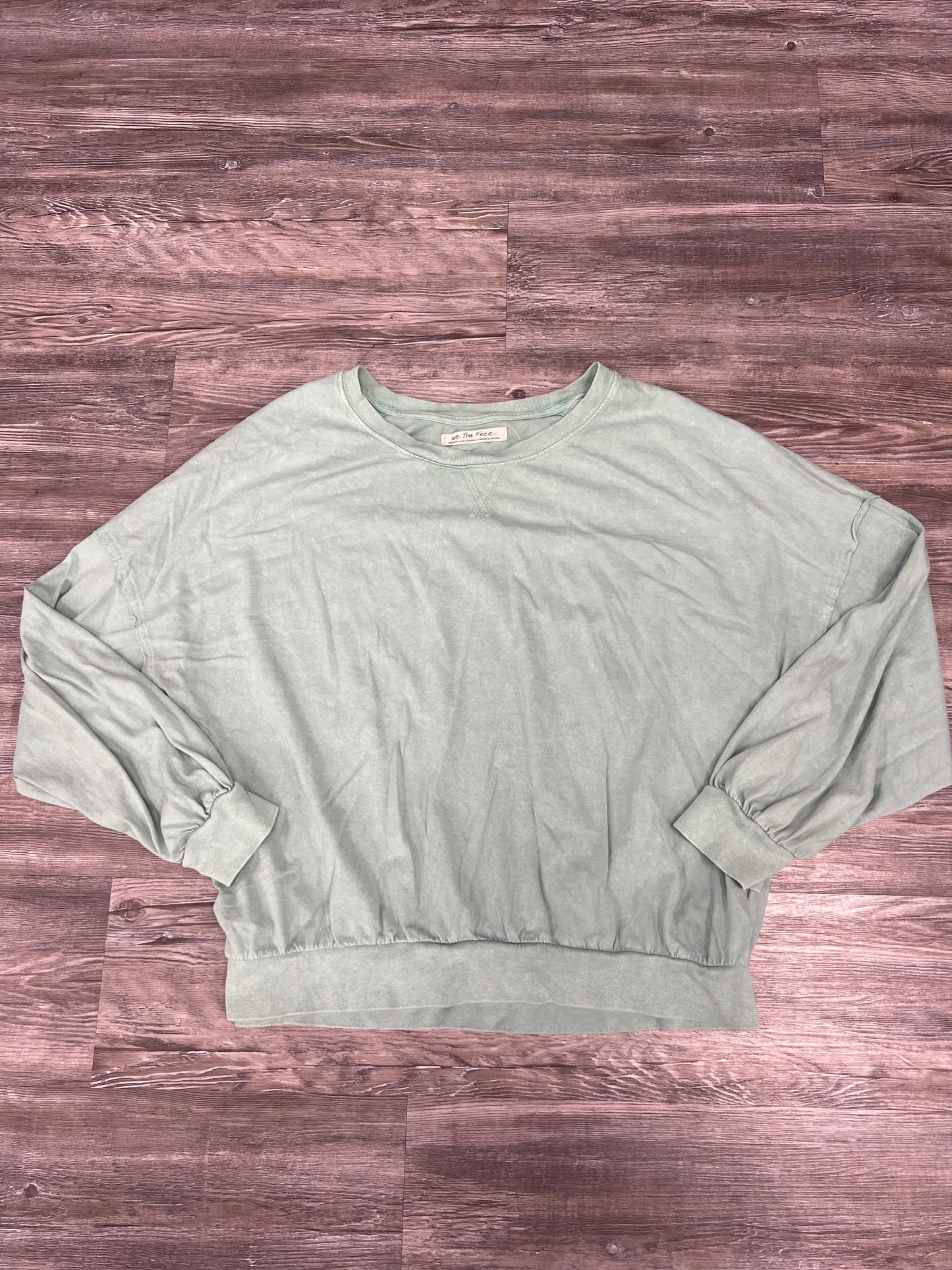 Top Long Sleeve By We The Free In Green, Size: M