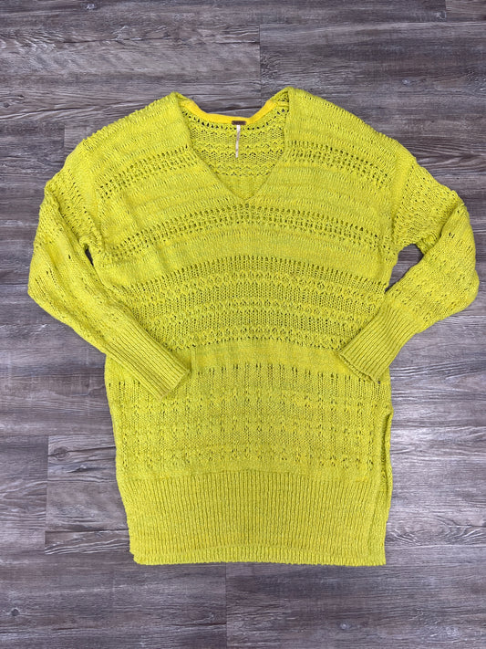 Sweater By Free People In Yellow, Size: Xs