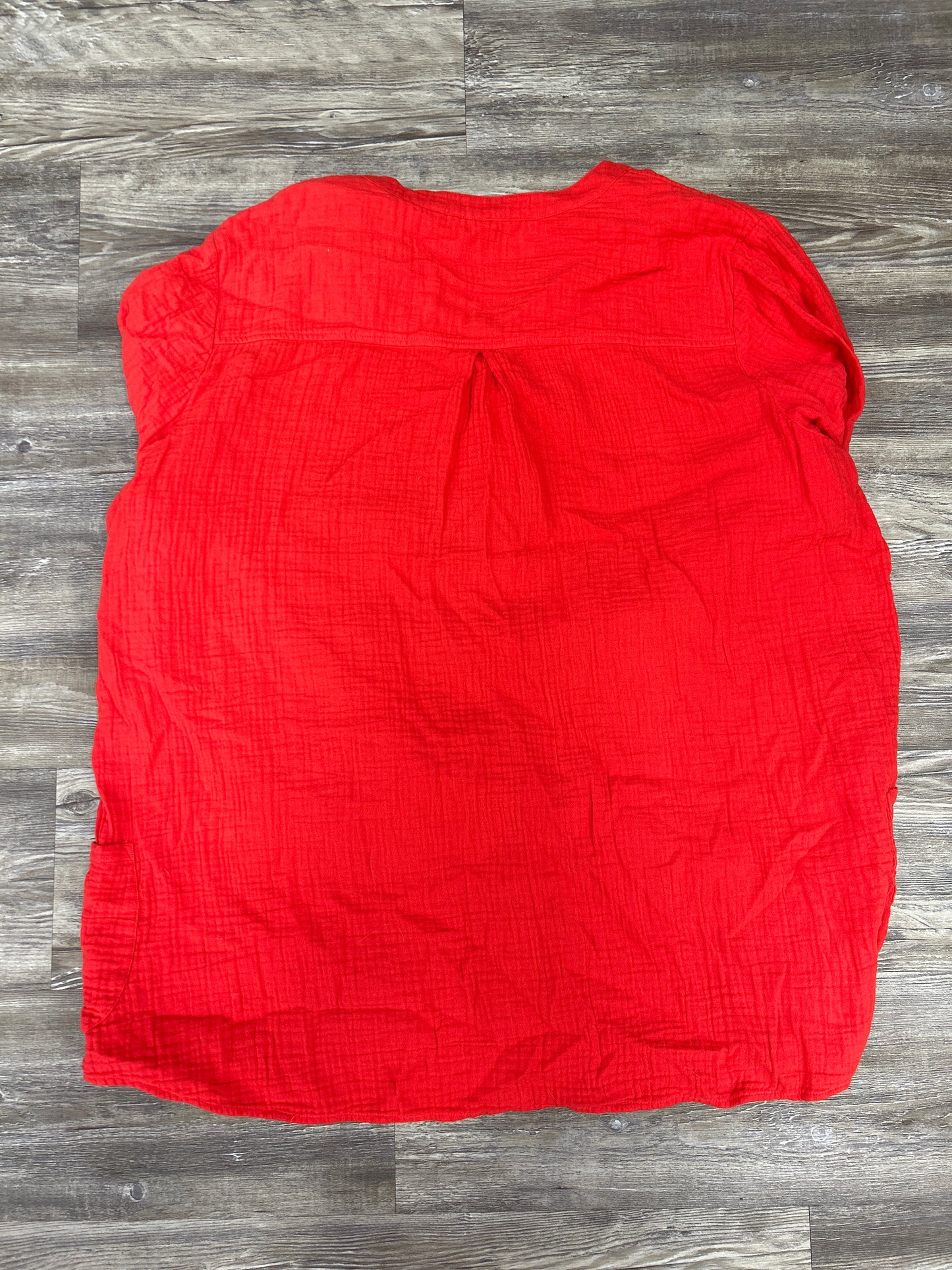 Top 3/4 Sleeve By Soft Surroundings In Red, Size: 3x