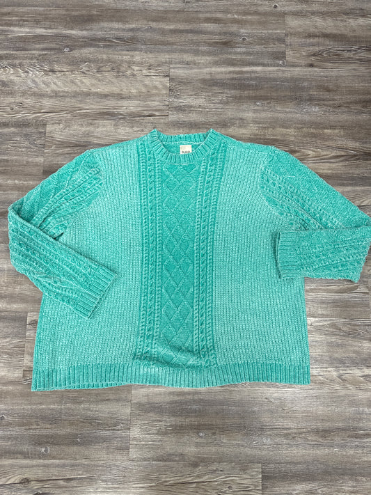 Sweater By Blair In Teal, Size: 2x