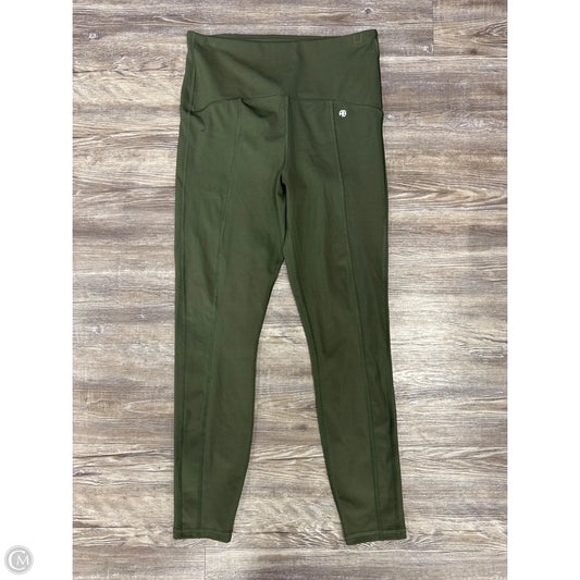 Athletic Leggings By Anine Bing In Green & White, Size: M