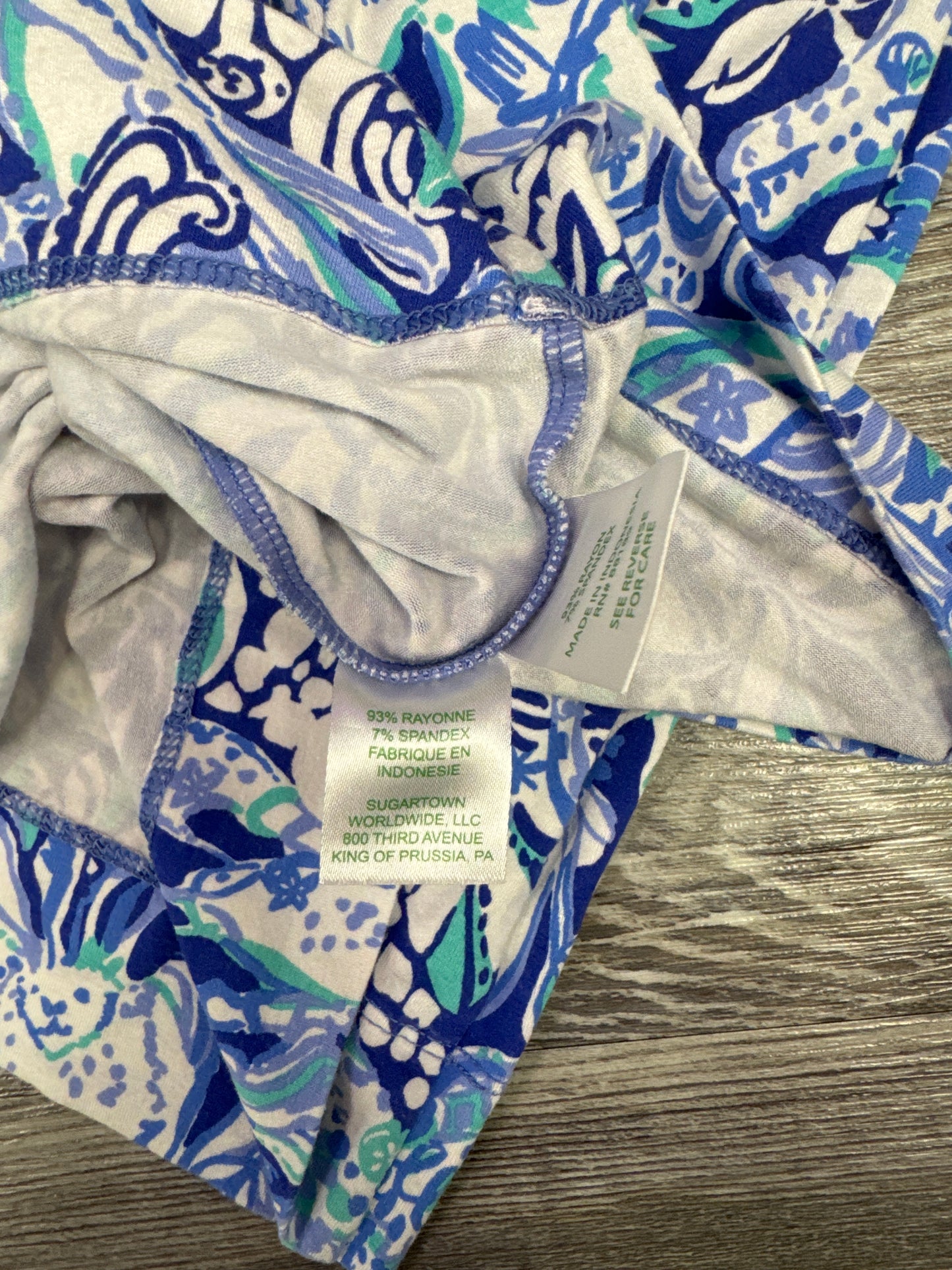 Dress Casual Short By Lilly Pulitzer In Blue & White, Size: Xs
