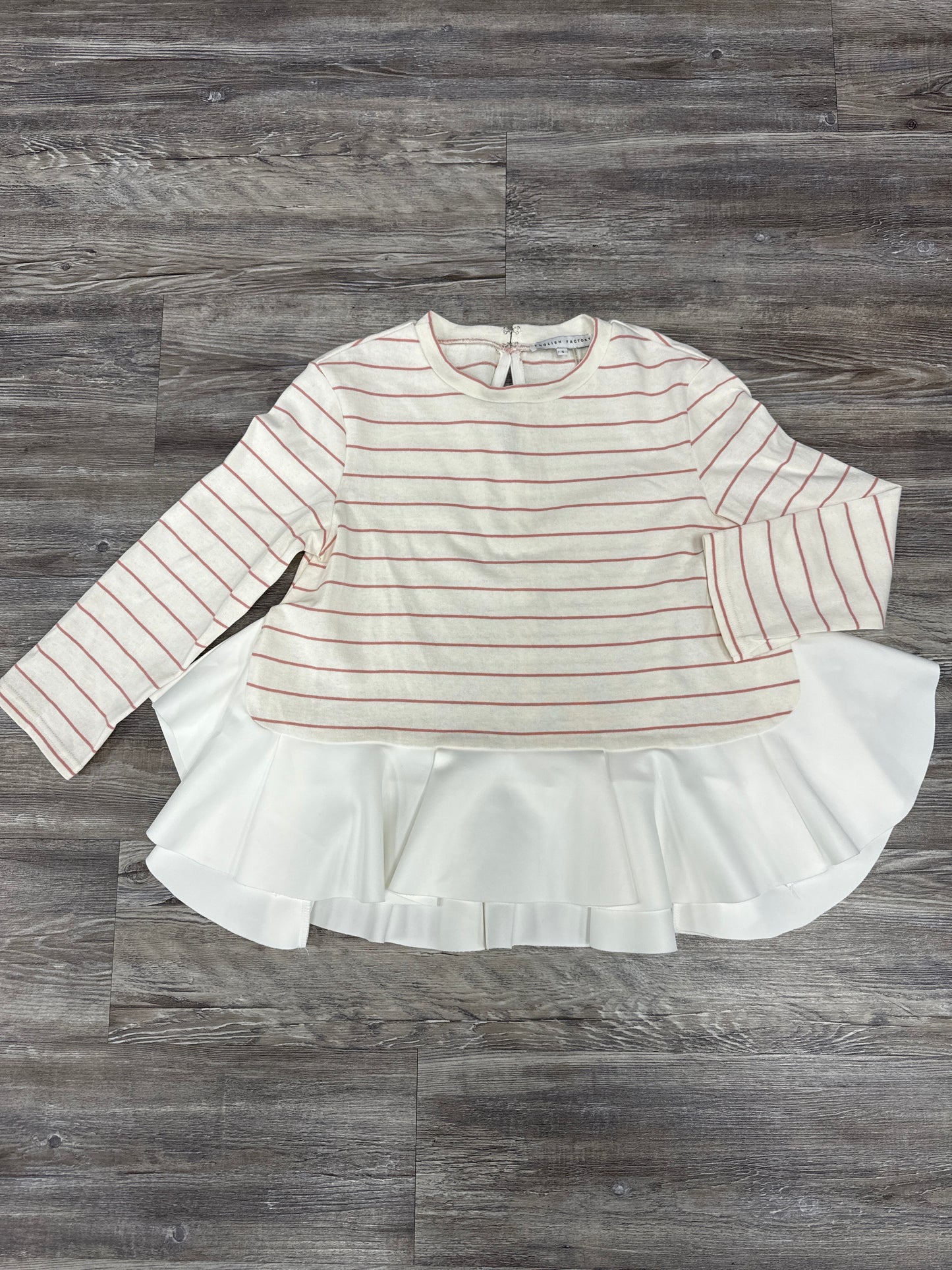 Top 3/4 Sleeve By English Factory In White, Size: S