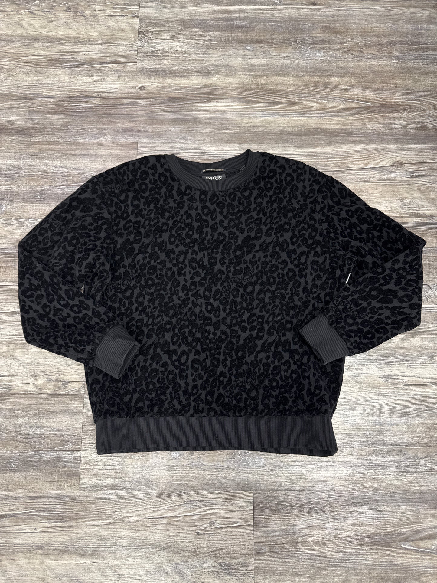 Sweatshirt Crewneck By Scotch & Soda In Black, Size: S