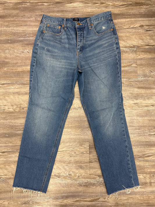 Jeans Straight By J. Crew In Blue Denim, Size: 10