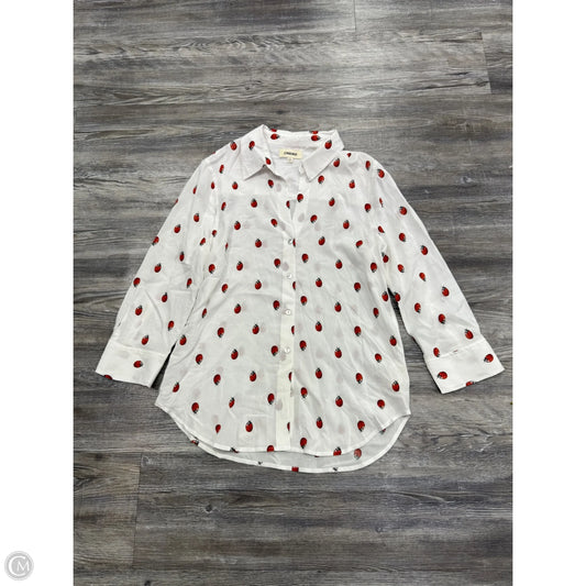 Top Long Sleeve By L Agence In White, Size: S