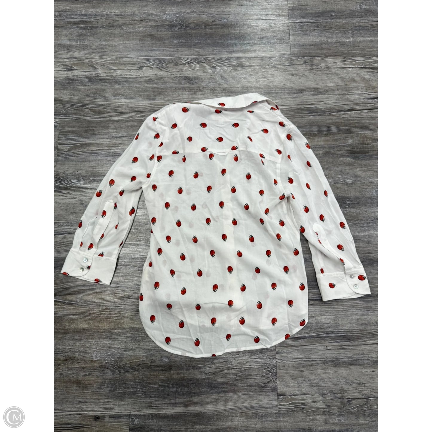 Top Long Sleeve By L Agence In White, Size: S