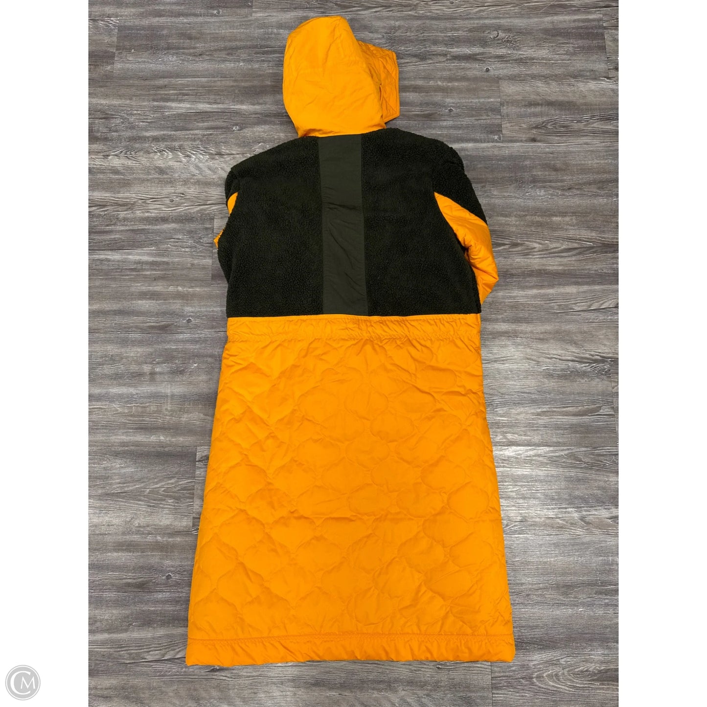 Coat Parka By Nike Apparel In Green & Orange, Size: S