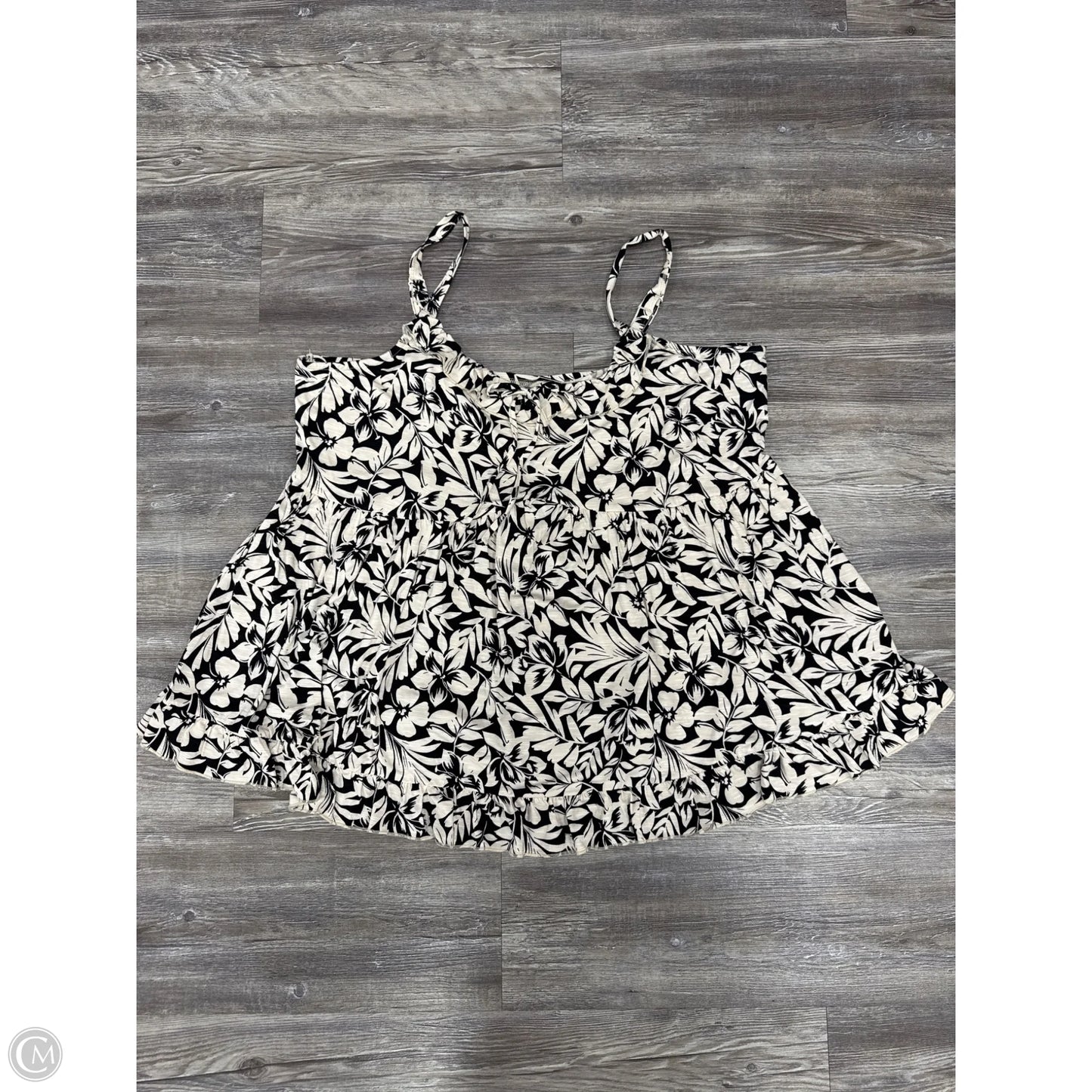 Top Sleeveless By Torrid In Black & White, Size: 3x