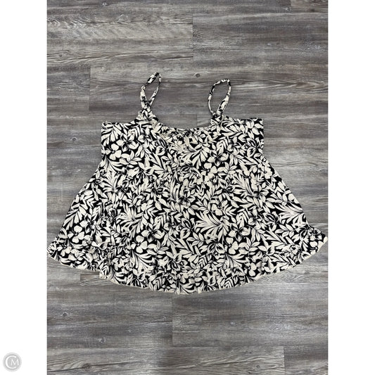 Top Sleeveless By Torrid In Black & White, Size: 3x