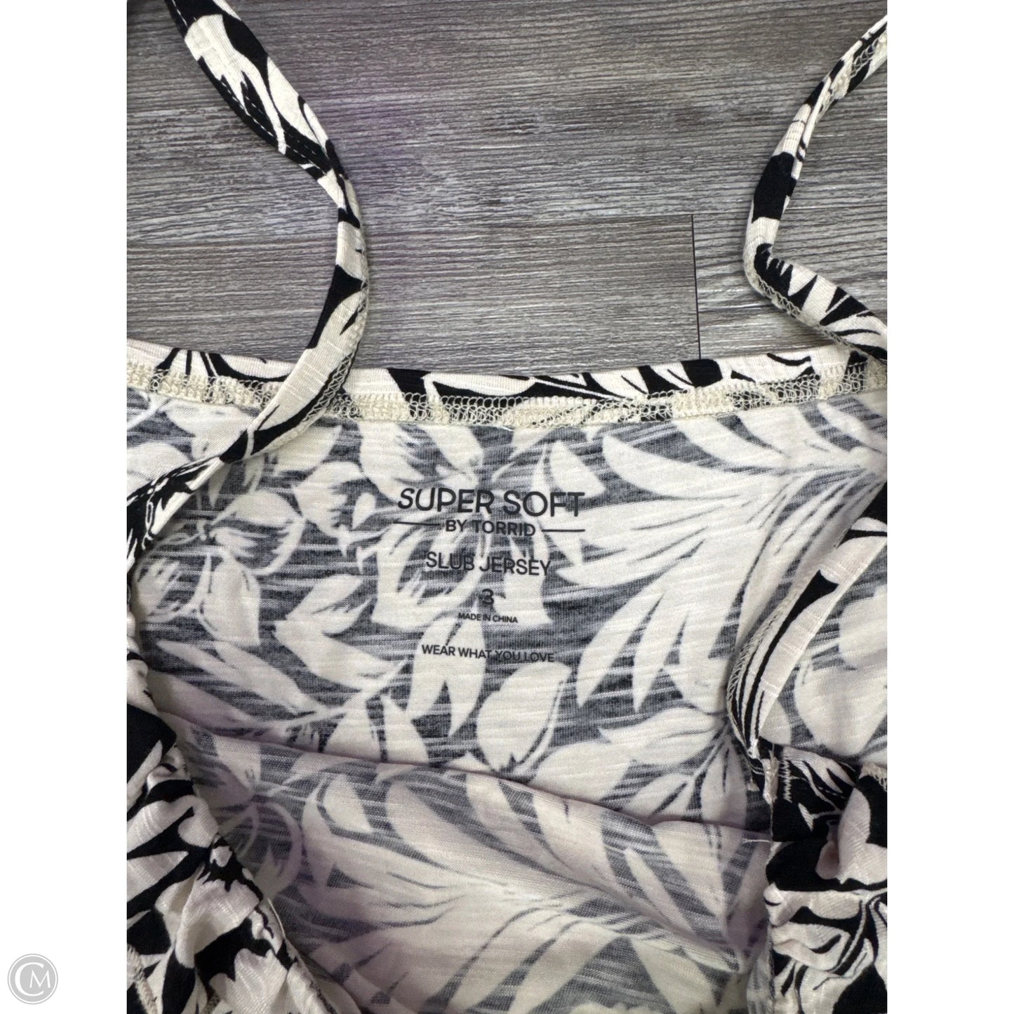 Top Sleeveless By Torrid In Black & White, Size: 3x
