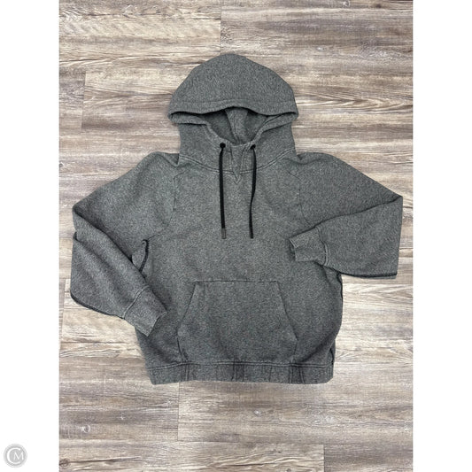 Athletic Sweatshirt Hoodie By Lululemon In Grey, Size: 6