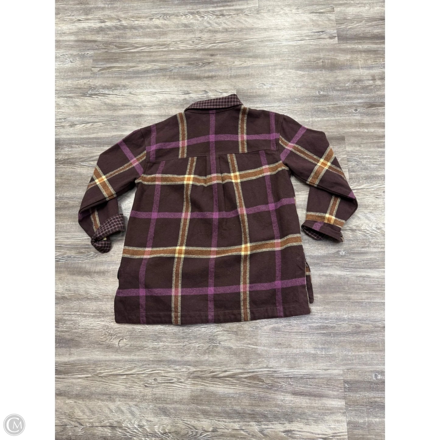 Jacket Shirt By Madewell In Purple, Size: S